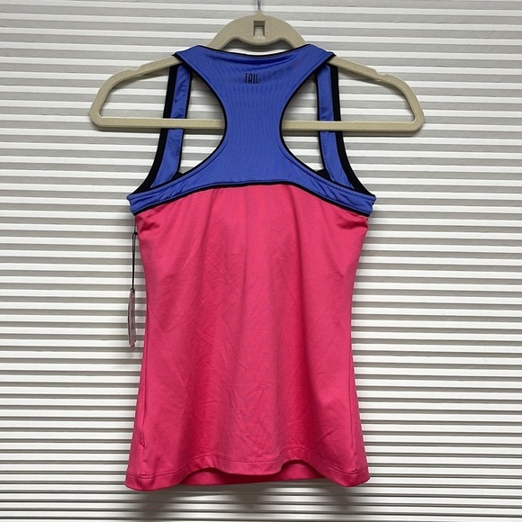 Tail NWT Pink Royal Vibe Bailey Racerback Built In Bra Tennis Tank XS - Picture 4 of 8